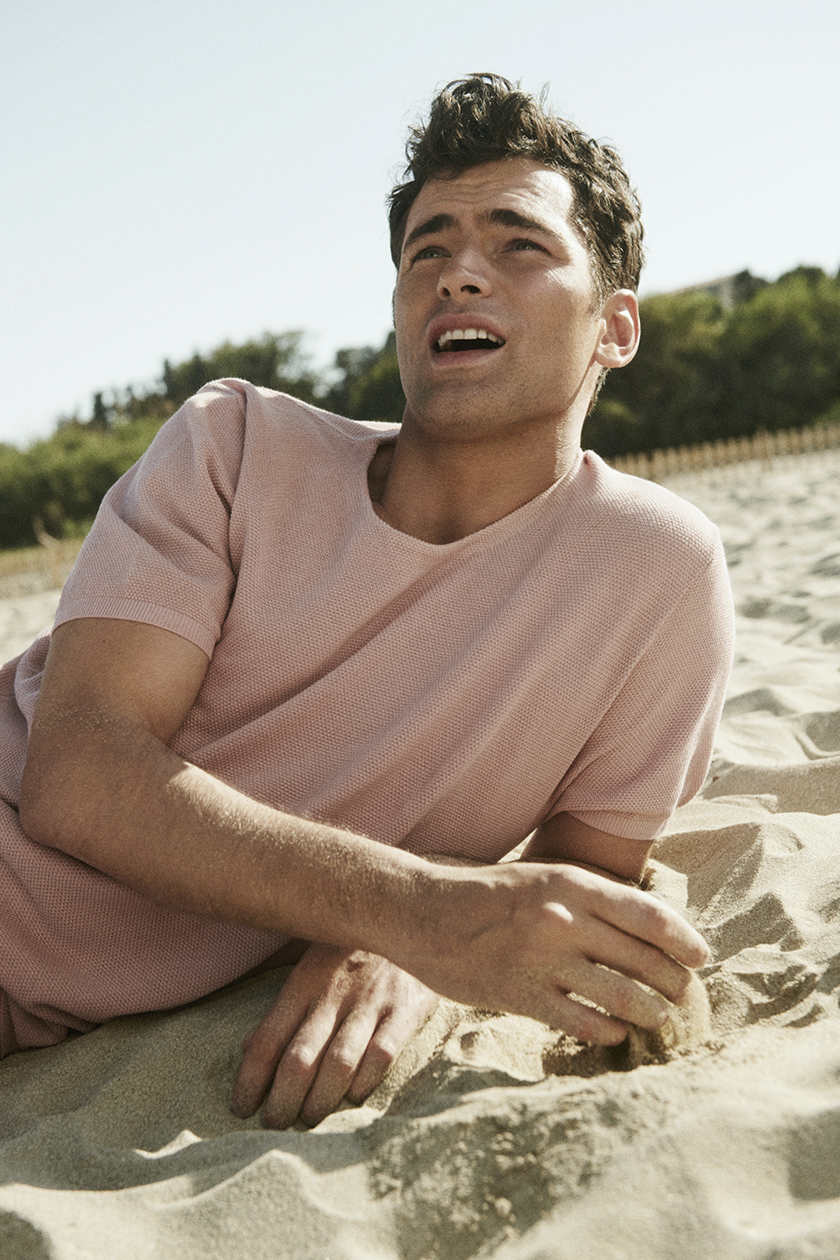 Model Sean O’Pry for Massimo Dutti shot by Mark Peckemzian by stylist Miguel Padial. | 8AM artist management