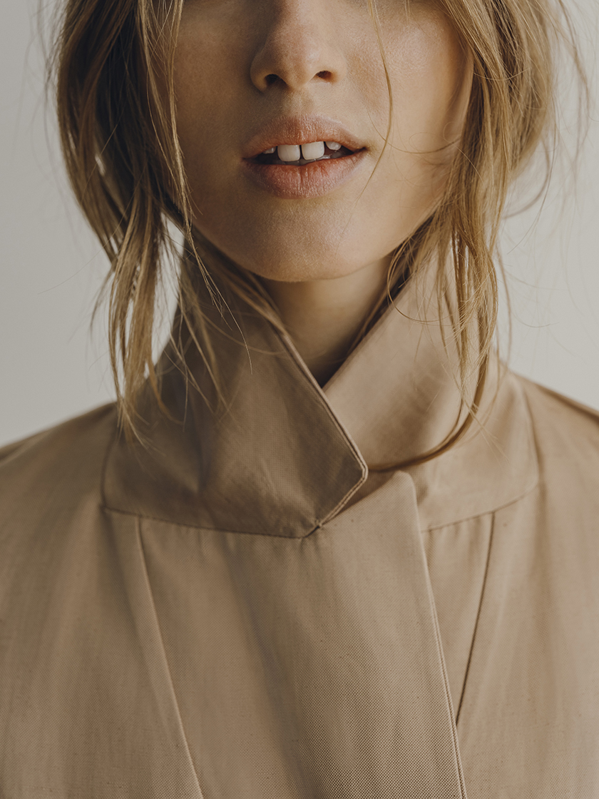 Model Laura Julie for Massimo Dutti shot by Salva López by stylist Miguel Padial | 8AM artist management