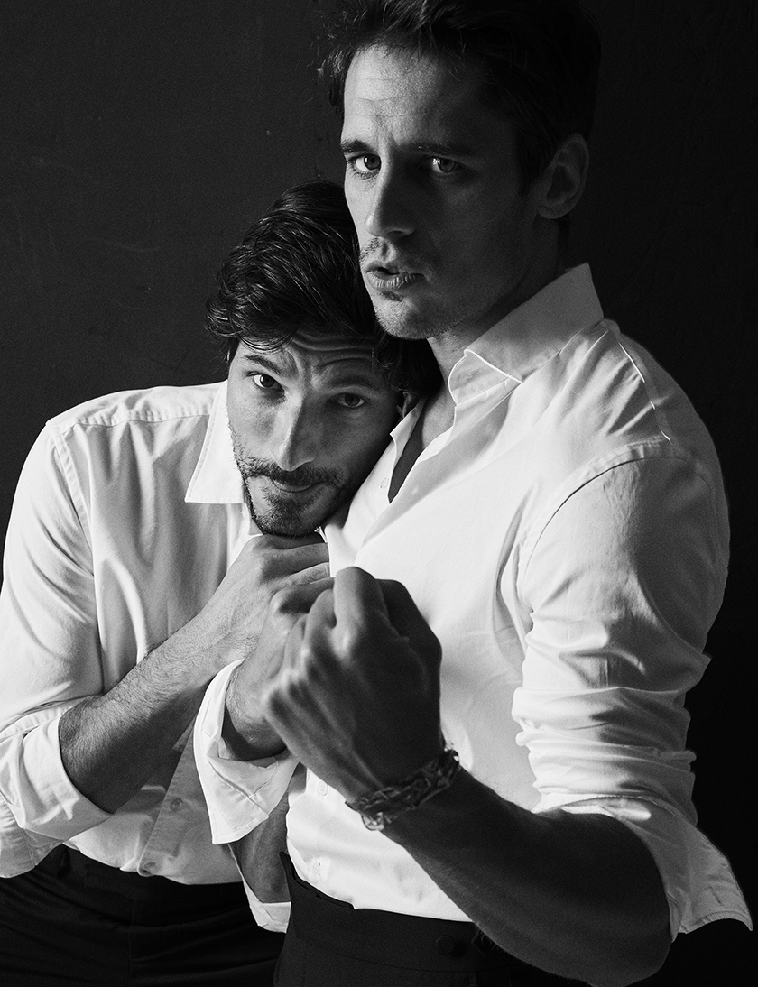 New editorial for Elle Spain photographed by Rafa Gallar with Andres Velencoso and Martiño Rivas