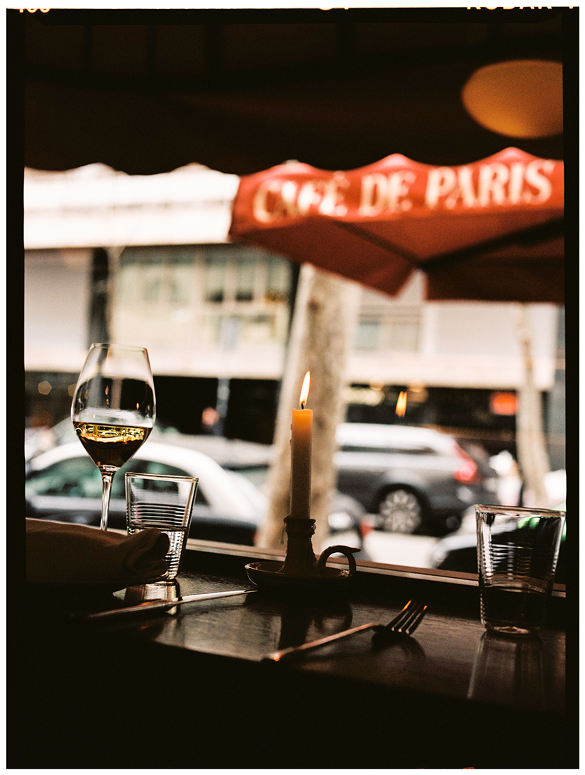 Part of the terrace of the Cafe de Paris space