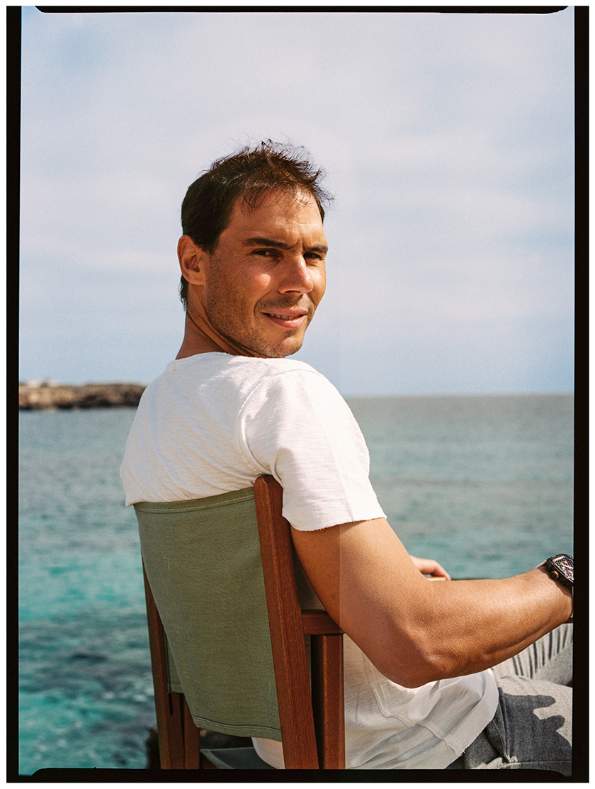Rafa Nadal for Conde Nast Traveler magazine in his homeland Mallorca photographed by Beatriz Janer.