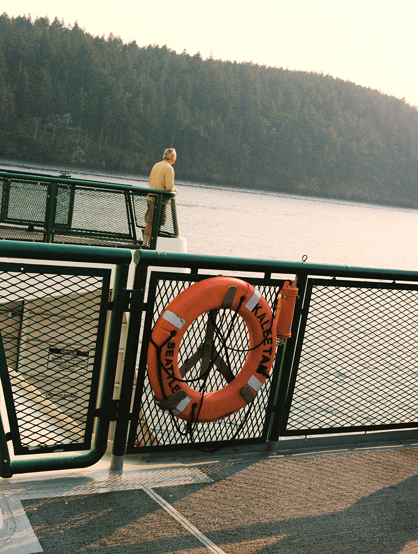 Image of the port of San Juan Island for CNT Spain magazine.