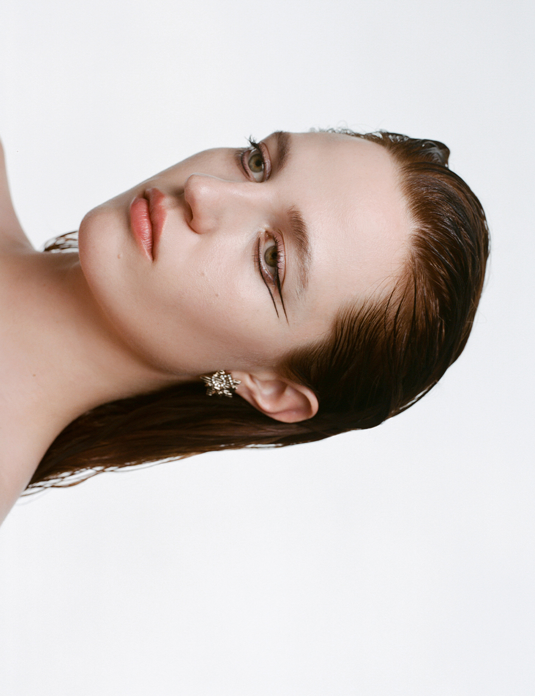 Berta Pfirsich beauty editorial with chanel beauty for Vein Magazine