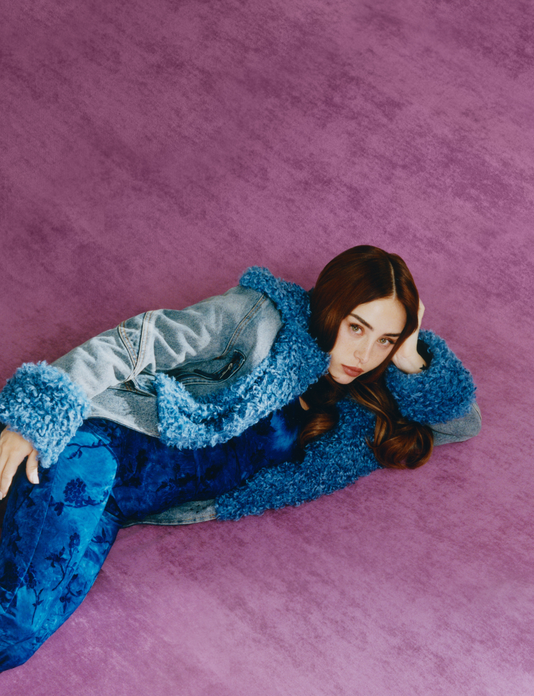 Nicky Nicol in Glamour Spain Editorial photography by Berta Pirsich produced by 8AM, with DESIGUAL